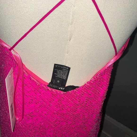 JAYGODFREY Hot Pink Sequin Mini Dress - Picture 4 of 8